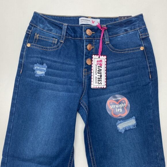 🔥BEAUTEES GIRLS JEANS KIDS SIZE 10 New - Picture 2 of 4